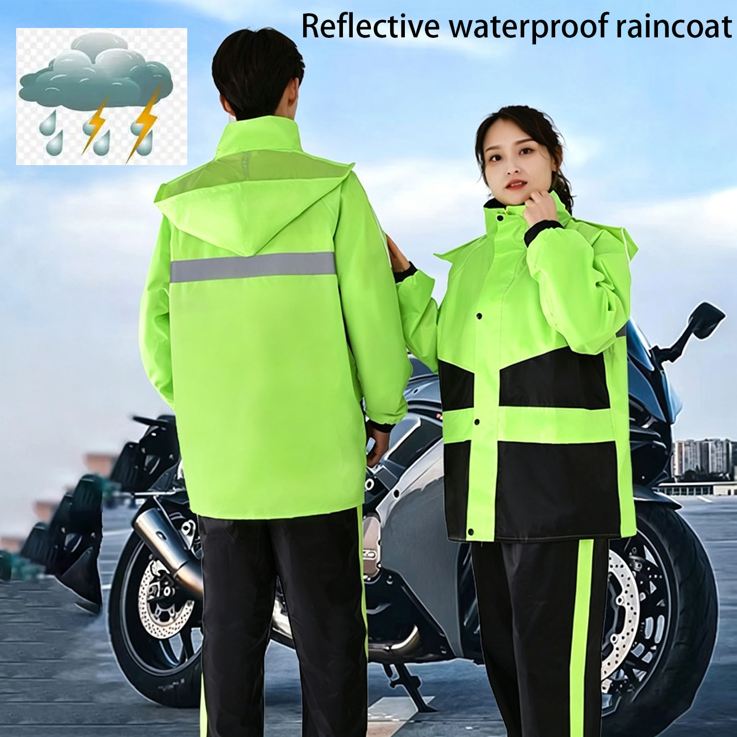 Motorcycle Raincoat Suits Men  - Motorcycle Gear Jacket Women review and price