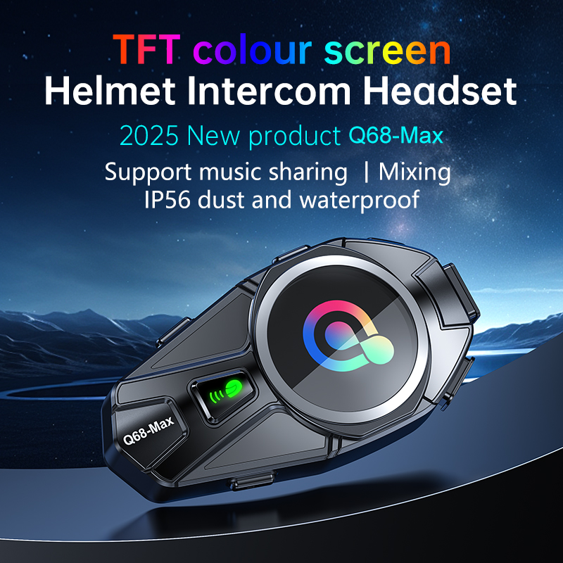 Q68 Max Motorcycle Intercom He - Intercom Headset Helmet review and price