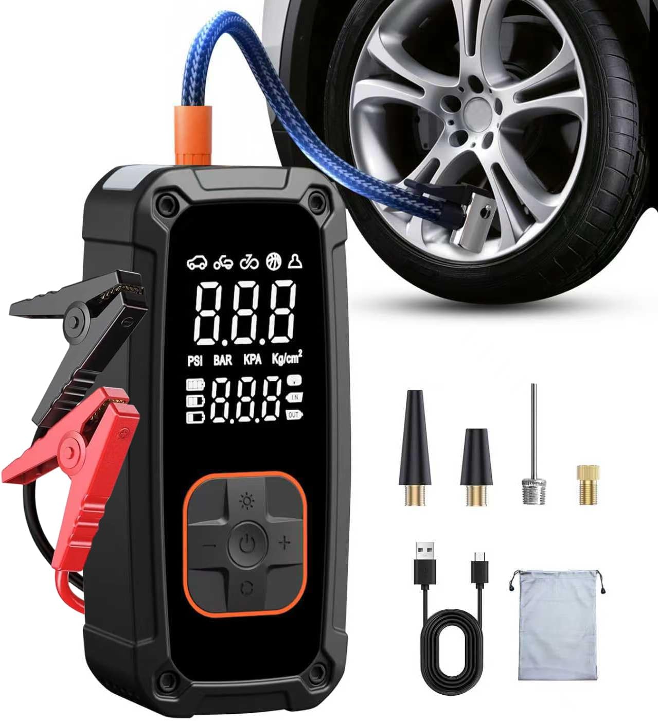 Portable Air Compressor Tire I - Tyre Pressure Gauge review and price